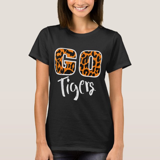 Camiseta Go Tiger Men Women Kids Girls Youth Boys Teen  (Anverso)