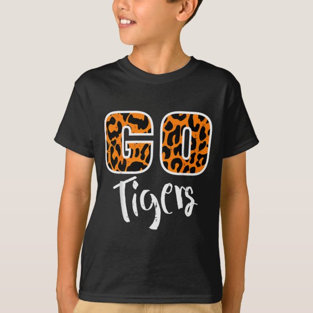 Camiseta Go Tiger Men Women Kids Girls Youth Boys Teen  (Anverso)