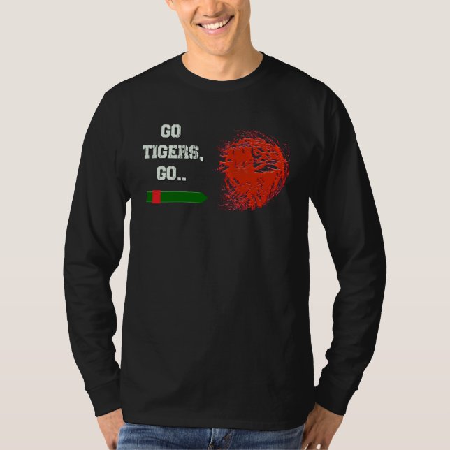 Camiseta Go Tigers Go Bangladesh Tigers (Anverso)