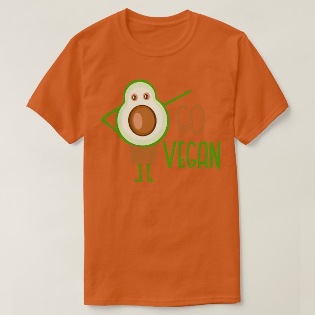 Camiseta Go Vegan Aguacate Classic TShirt (Diseño del anverso)