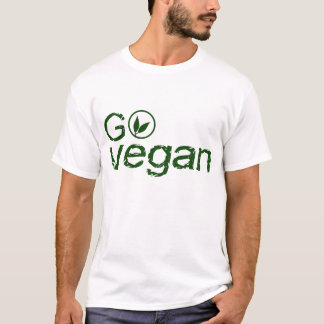 Camiseta Go Vegan - basic white T-shirt