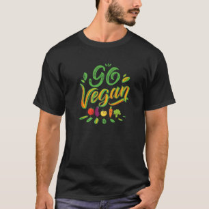 Camiseta Go Vegan - Funny Veggie