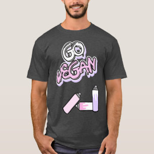 Camiseta Go Vegan Graffiti