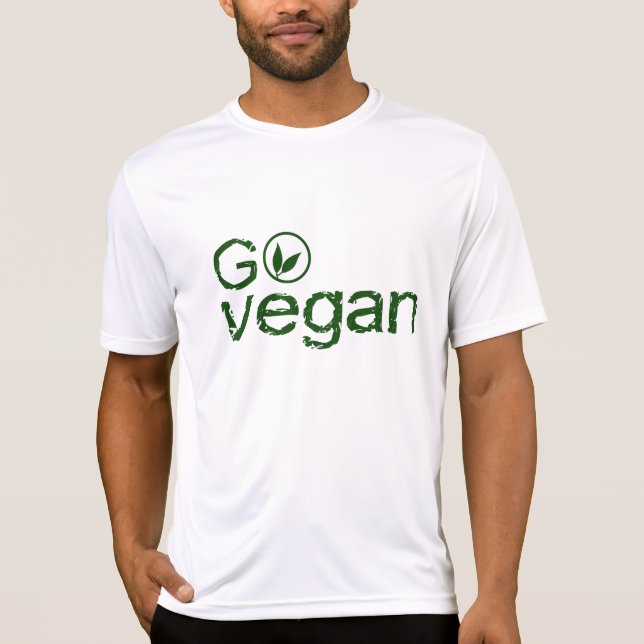 Camiseta Go Vegan Sport-Tek (Anverso)