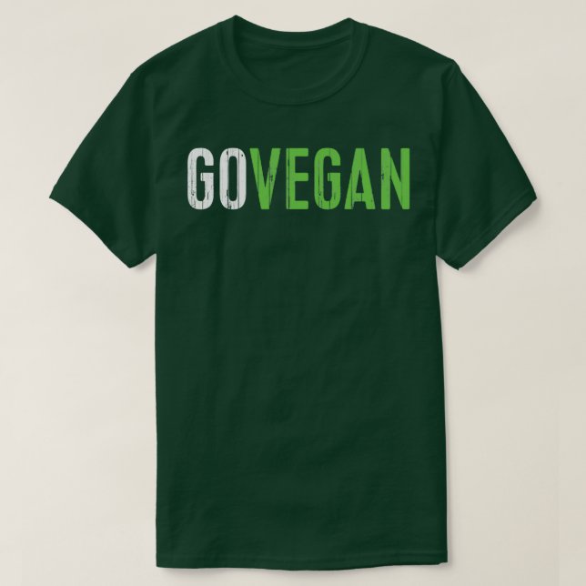 Camiseta Go Vegan Trimix (Diseño del anverso)
