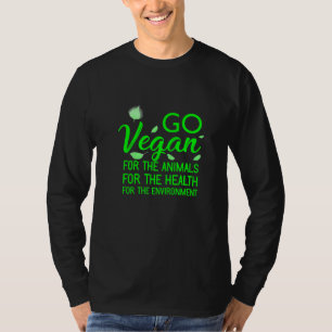 Camiseta Go Vegan Veggie Vegetables Health Animals