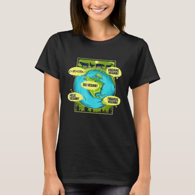 Camiseta Go Vegan Worldwide (Anverso)