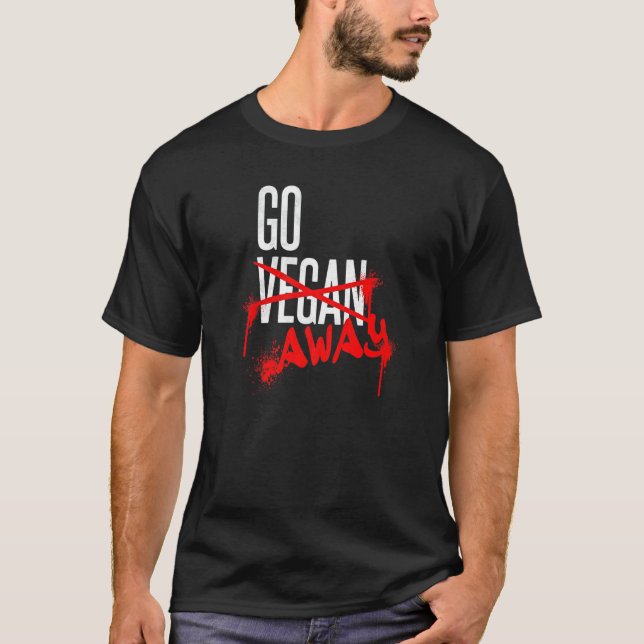 Camiseta Go Vegans Go Away Grilled Spare Ribs (Anverso)