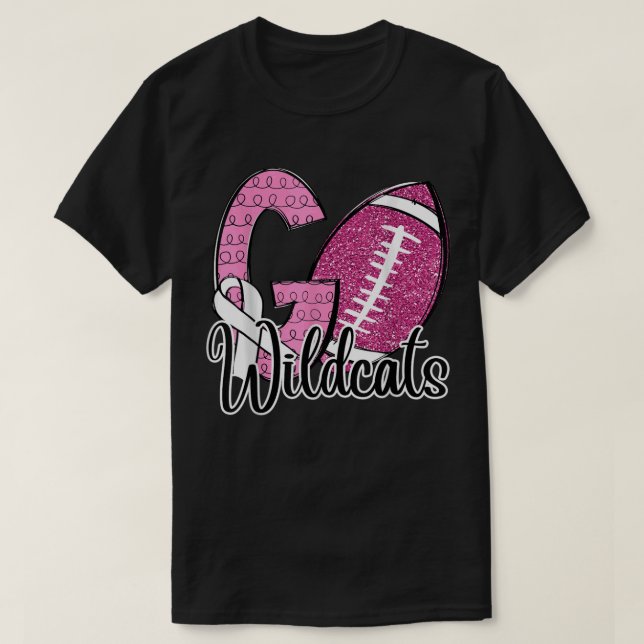 Camiseta Go Wildcats School Deportes Ventilador Espíritu Cá (Diseño del anverso)