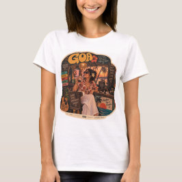 Camiseta Goa — Chica en la barra, ambiente de vida nocturna