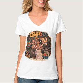Camiseta Goa — Chica en la barra, ambiente de vida nocturna