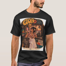 Camiseta Goa: chica en la barra, ambiente nocturno costero