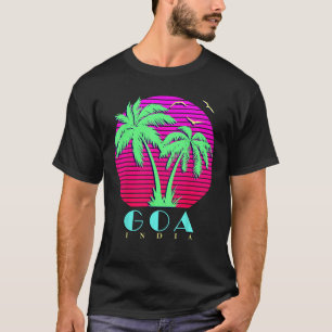 Camiseta Goa India 80 Palm Trees Summer Sunset