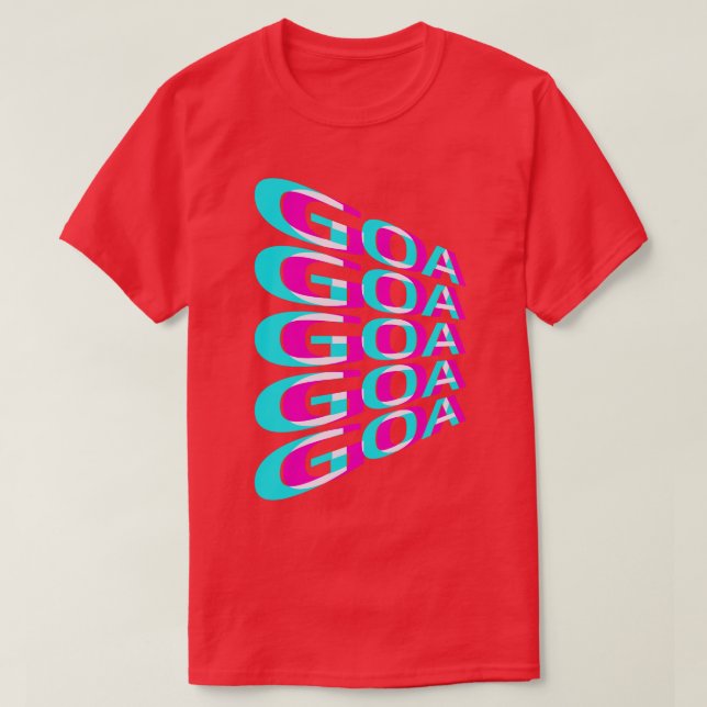 Camiseta GOA Techno House Fiesta EDM Festival Electro Rave  (Diseño del anverso)