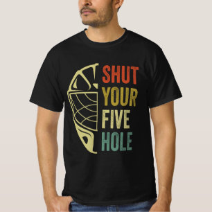 Camiseta Goalie de hockey sobre hielo Funny cierra tu retro