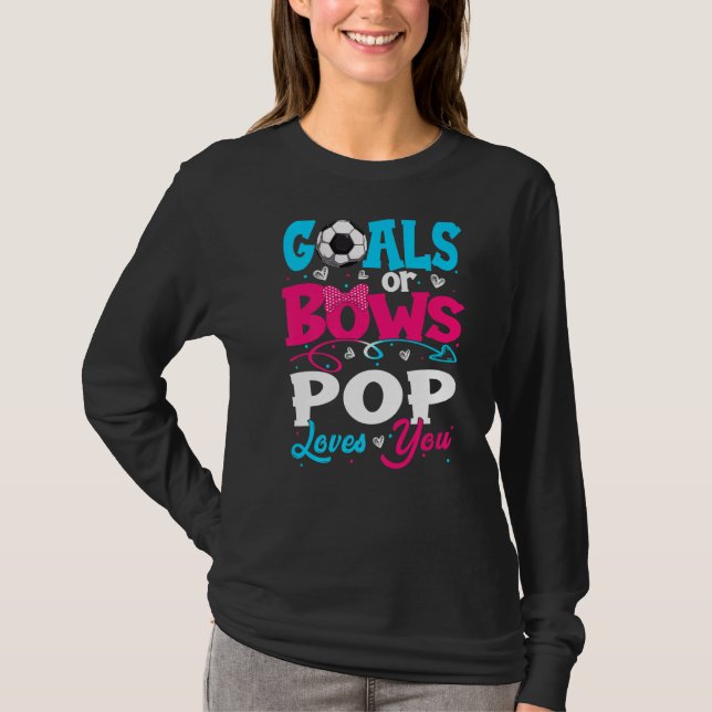 Camiseta Goals Or Bow Keeper Of Gender Pop Loves You Reveal (Anverso)