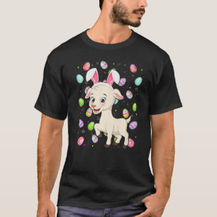 Camiseta Goat Bunny Easter Egg Funny Goat Easter Sunday