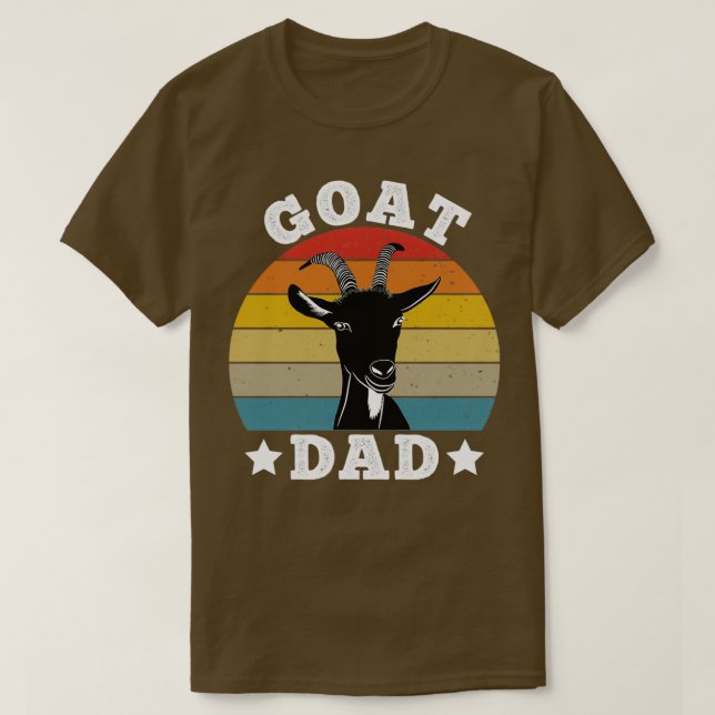 Camiseta Goat Dad Retro Vintage  (Diseño del anverso)