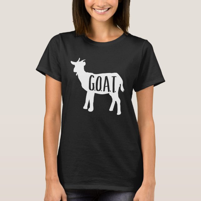 Camiseta GOAT El mejor de todos los tiempos campeón Trofeo  (Anverso)