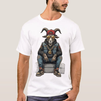 Camiseta GOAT Gang – Ropa y Diseños de Animales Hip Hop"
