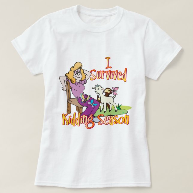 Camiseta GOAT | Graciosa temporada de Kidding de GetYerGoat (Diseño del anverso)