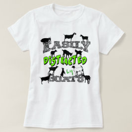 Camiseta GOAT HUMOR | Cute Fácilmente Distrado por Cabras