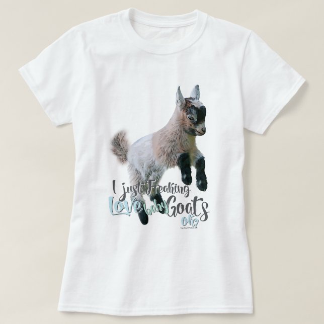 Camiseta GOAT LOVE | Acabo de masticar el amor, las cabras  (Diseño del anverso)
