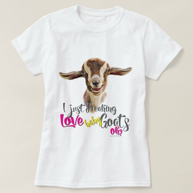 Camiseta GOAT LOVE | Acabo de masticar el amor, las cabras  (Diseño del anverso)