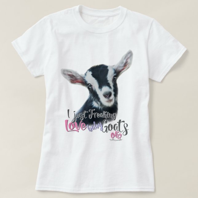 Camiseta GOAT LOVE | Acabo de masticar el amor, las cabras  (Diseño del anverso)