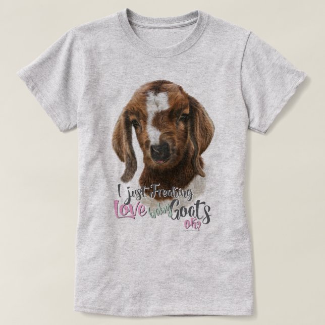 Camiseta GOAT LOVE | Acabo de masticar el amor, las cabras  (Diseño del anverso)