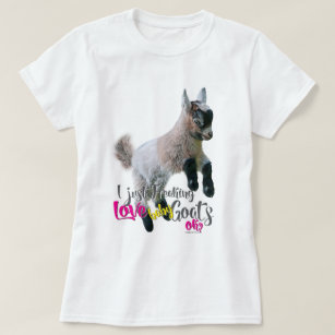 Camiseta GOAT LOVE   Acabo de masticar el amor, las cabras 