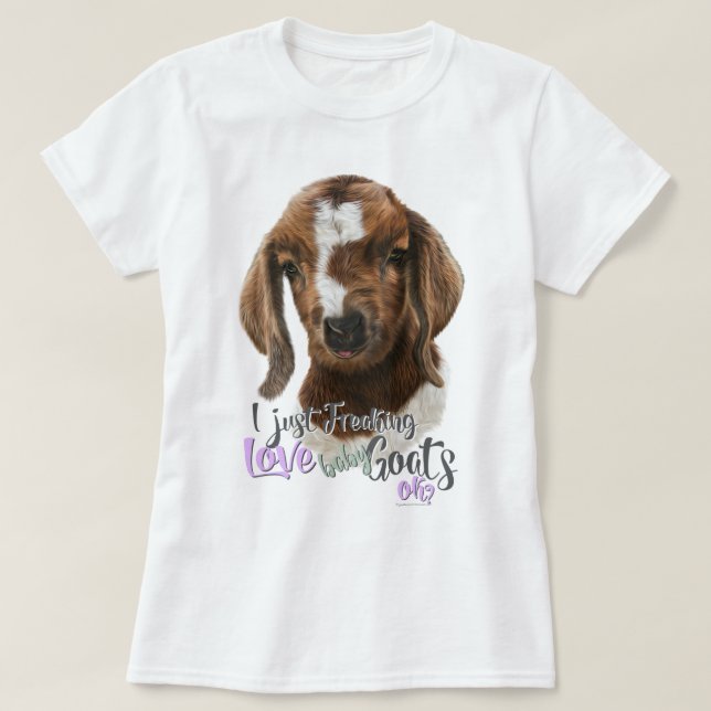 Camiseta GOAT LOVE | Acabo de masticar el amor, las cabras  (Diseño del anverso)