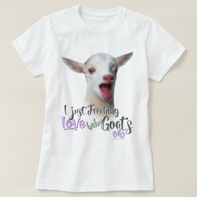 Camiseta GOAT LOVE | Acabo de masticar el amor, las cabras  (Diseño del anverso)