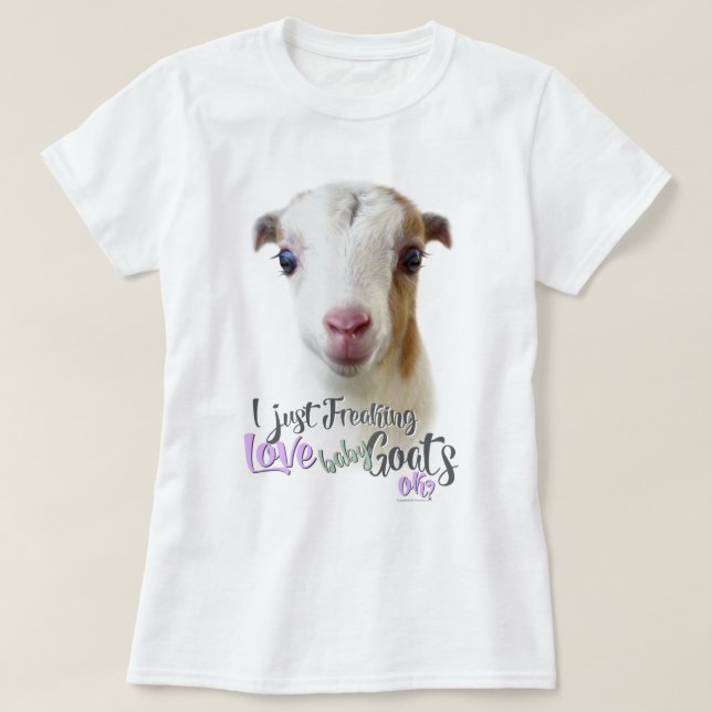 Camiseta GOAT LOVE | Acabo de masticar el amor, las cabras  (Diseño del anverso)