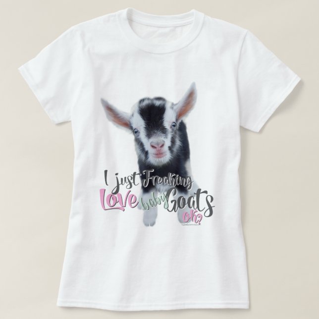 Camiseta GOAT LOVE | Acabo de masticar el amor, las cabras  (Diseño del anverso)