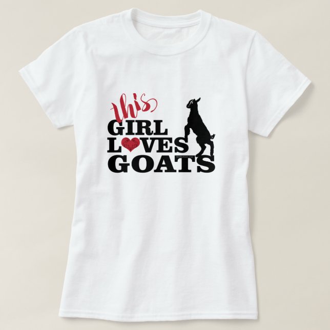 Camiseta GOAT LOVE | Este Chica ama a las cabras bebé Togge (Diseño del anverso)