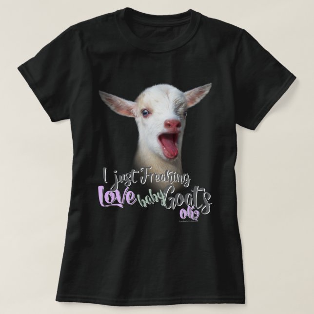 Camiseta GOAT LOVER | Acabo de masticar el amor, las cabras (Diseño del anverso)