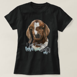 Camiseta GOAT LOVER Acabo de masticar el amor, las cabras