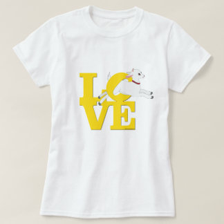 Camiseta GOAT LOVER | Cabra AMARILLA L O V E - Cabra blanca