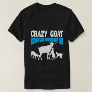 Camiseta GOAT Lover   Crazy Goat Grandpa Blue GYG