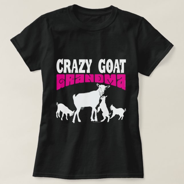 Camiseta GOAT Lover | Gimnasio rosa de la abuela de la cabr (Diseño del anverso)