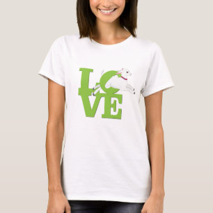 Camiseta GOAT LOVER   LIME GREEN Goat L O V E - Cabra blanc