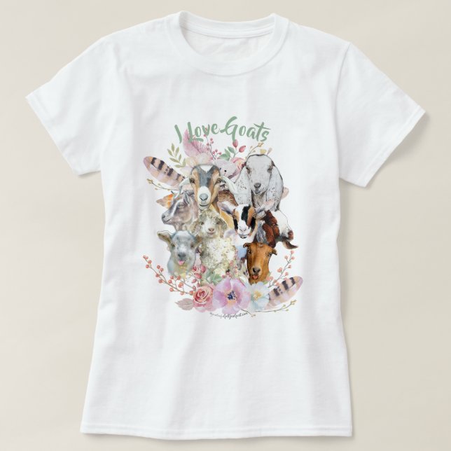Camiseta GOAT LOVER | Los preciosos regalos de Dios GetYerG (Diseño del anverso)