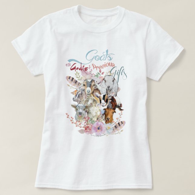 Camiseta GOAT LOVER | Los preciosos regalos de Dios GetYerG (Diseño del anverso)