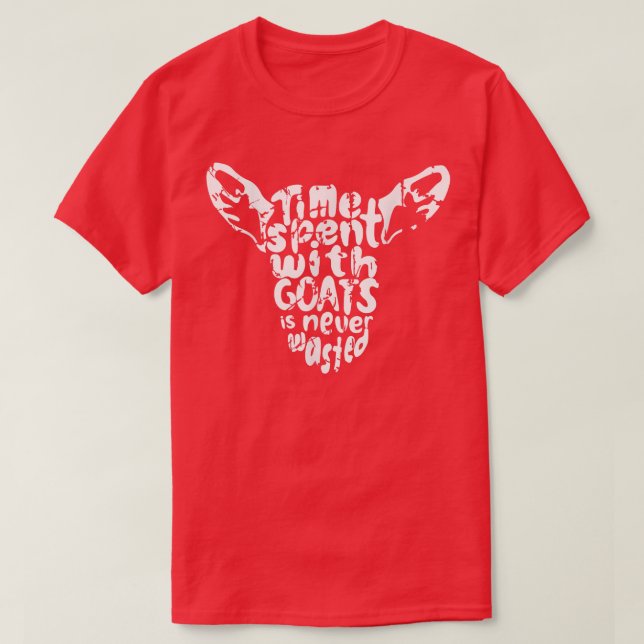 Camiseta Goat Lover Typo Funny Goat Tipography S (Diseño del anverso)
