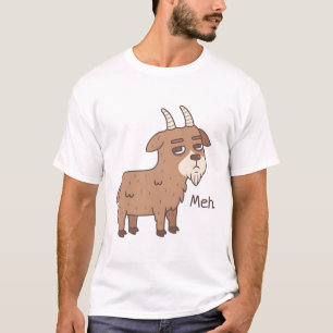 Camiseta Goat Meh Funny Doodle