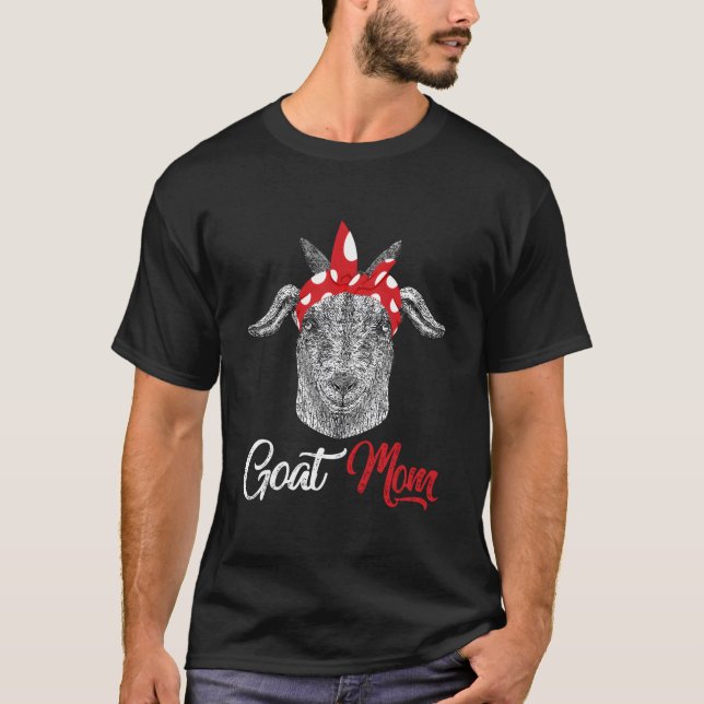 Camiseta Goat Mom Mama Mother Animal Pet Farm Mother'S Day (Anverso)