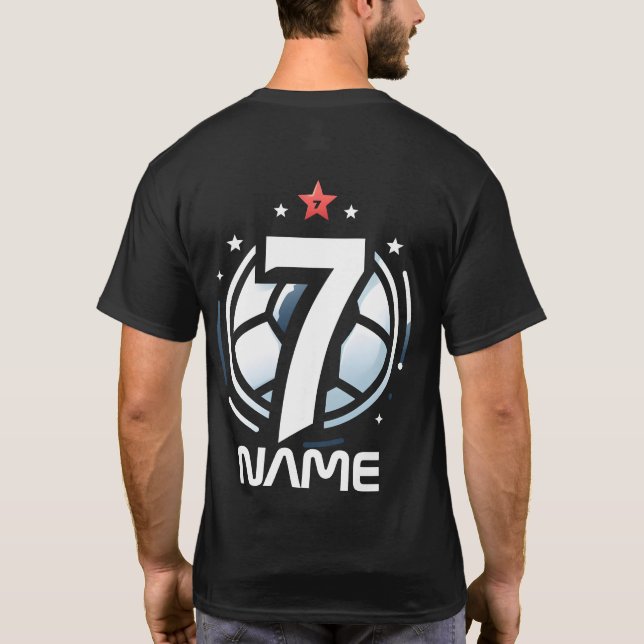 camiseta GOAT número 7 personalizada (Reverso)