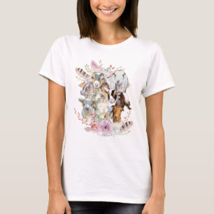 Camiseta GOAT Retratos de la cabra acuarela GetYerGoat™