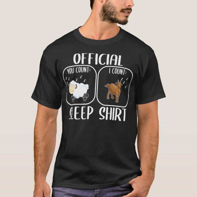 Camiseta Goat Sleepshirt Counting Sheep (Anverso)